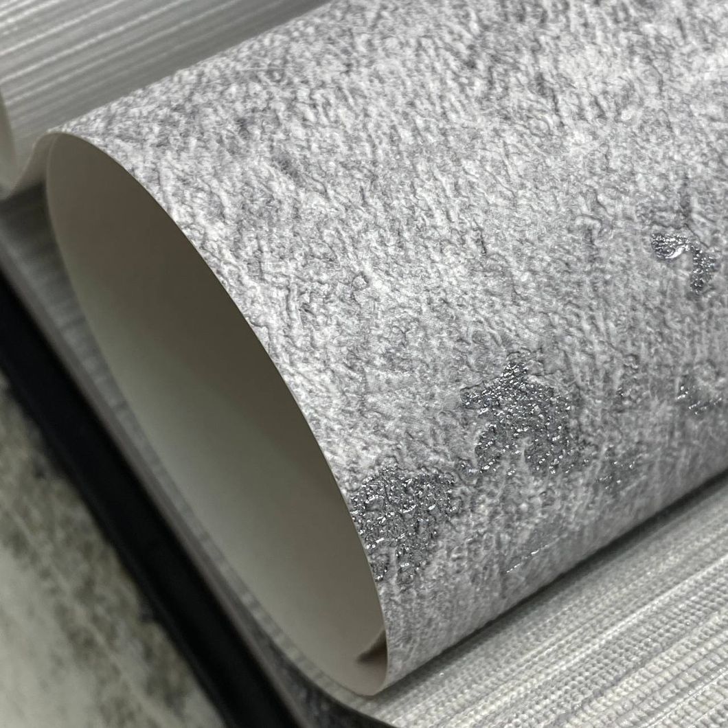 Обои виниловые на флизелиновой основе Erismann Fashion for Walls 4 серебристый 1,06 х 10,05м (12185-31)