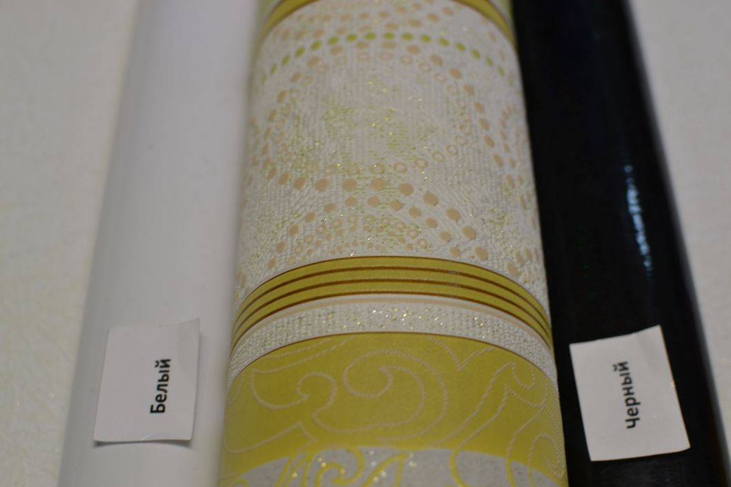 Шпалери вінілові на паперовій основі Слов'янські шпалери Comfort B53,4 Газон 2 жовтий 0,53 х 10,05м (5649 - 05)