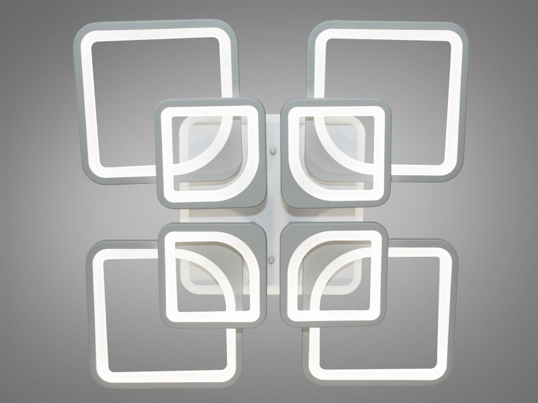 Потолочная LED люстра с димером и цветной подсветкой 190W