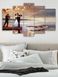 Модульная картина большая в гостиную/спальню для интерьера "Романтическое свидание" 5 частей 80 x 140 см (MK50211)