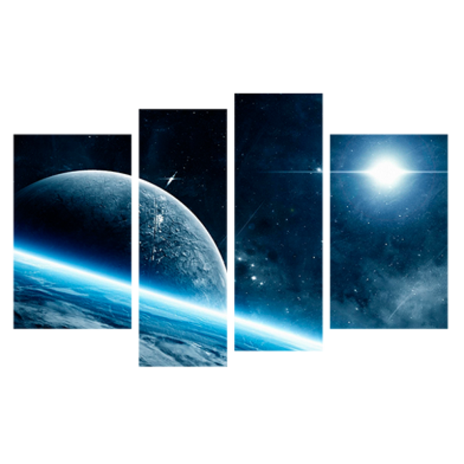 Картина модульная 4 части Планета 80 х 120 см (8372-K-36830)