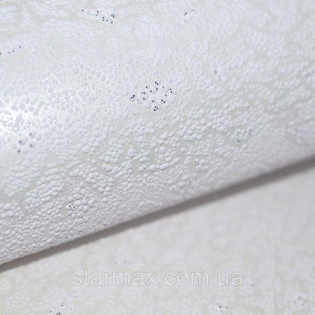 Шпалери акрилові на паперовій основі Слов'янські шпалери Garant В77,4 Іній білий 0,53 х 10,05м (371-01)