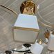 Люстра 3 лампи білі з золотком у вітальню, спальню в класичному стилі (A3054/3 FG), Золотистый, Золотистий
