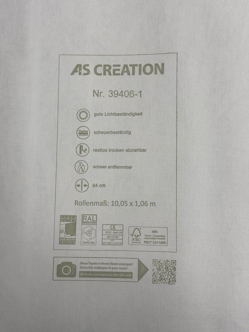Обои виниловые на флизелиновой основе синие AS Creation Royal Botanic 1,06 х 10,05м (39406-1)