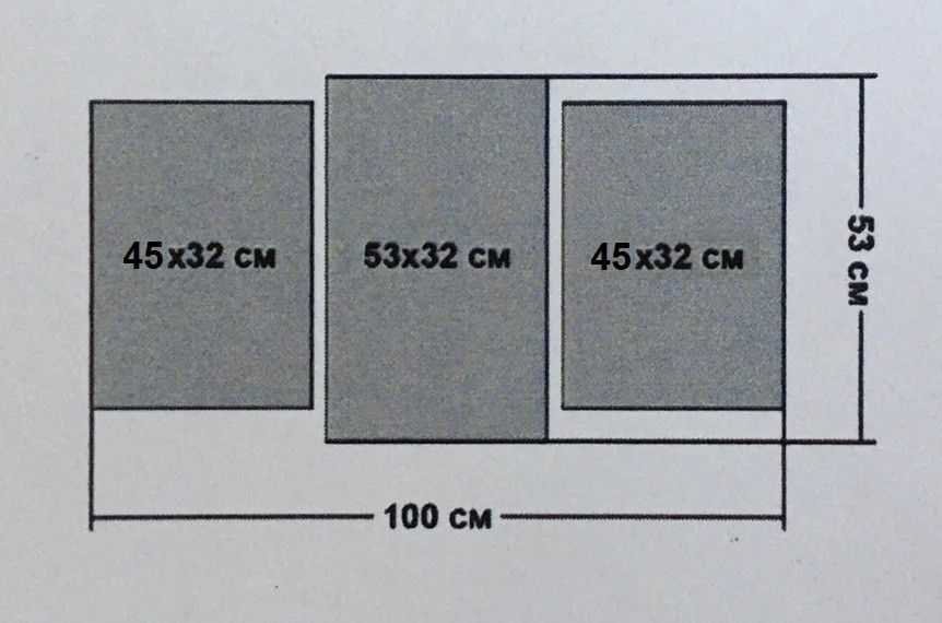 Картина модульна 3 частини Лілії 53 х 100 см (8272-156)