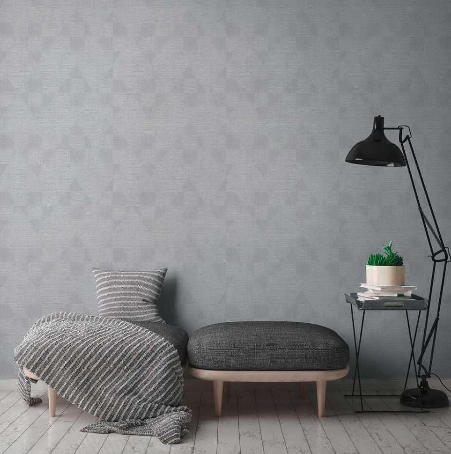 Обои виниловые на флизелиновой основе серые AS Creation Titanium 3 0,53 х 10,05м (38196-1)