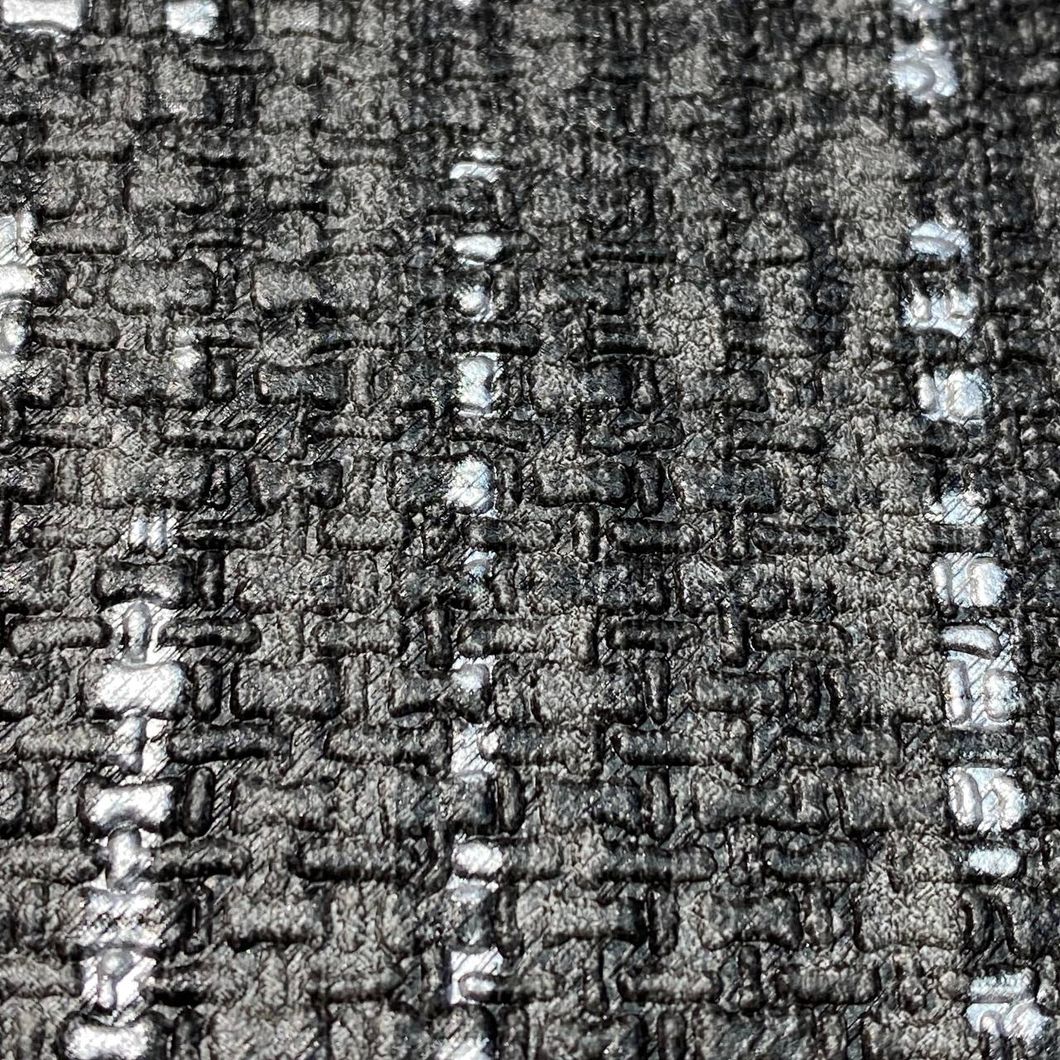 Шпалери вінілові на флізеліновій основі DUKA The Prestige соломка сірий графіт 1,06 х 10,05м (25238-3)