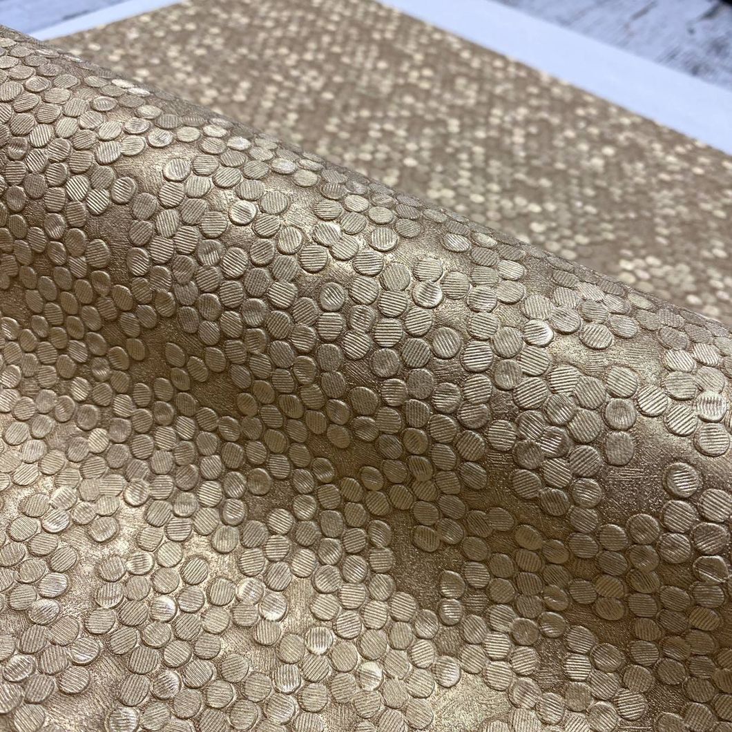 Обои виниловые на флизелиновой основе золотистый AdaWall Signature 1,06 х 10,05м (1011-4)