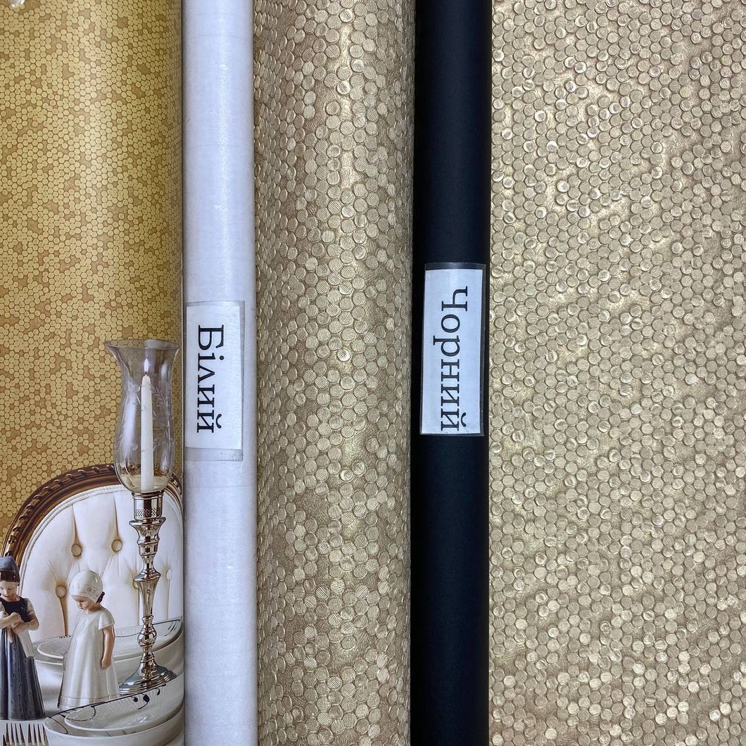 Обои виниловые на флизелиновой основе золотистый AdaWall Signature 1,06 х 10,05м (1011-4)