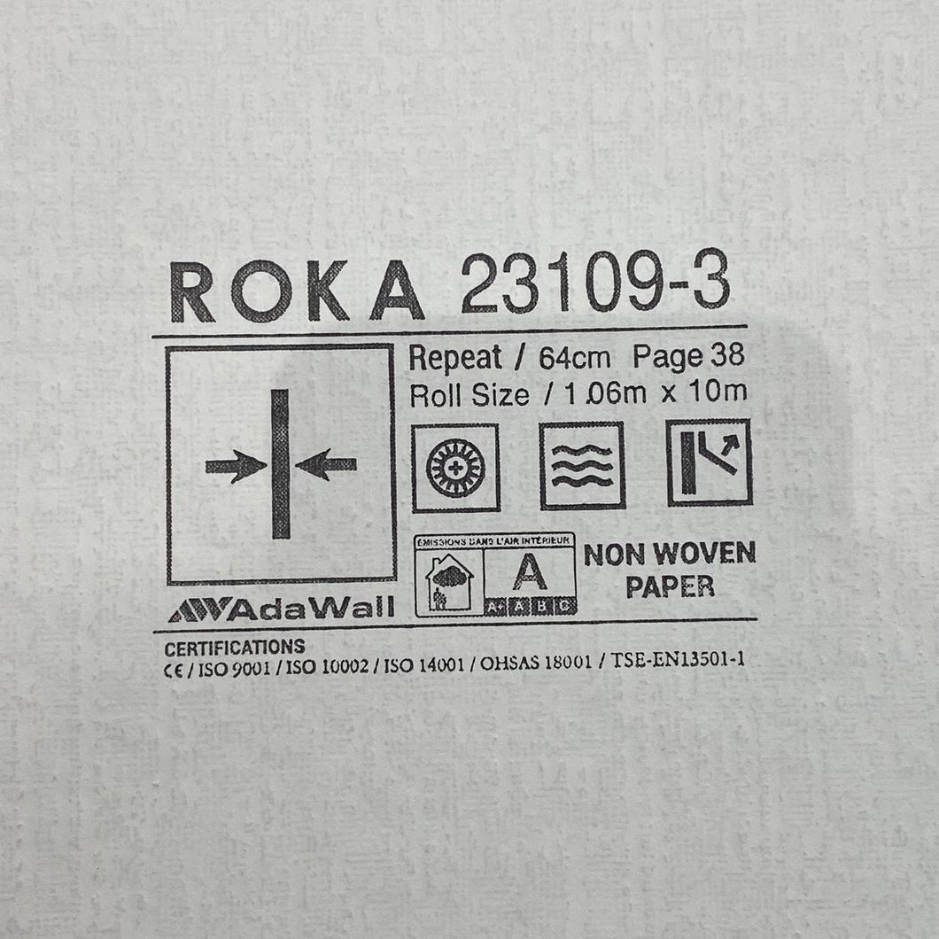 Обои виниловые на флизелиновой основе Roka AdaWall серый 1,06 х 10м (23109-3)