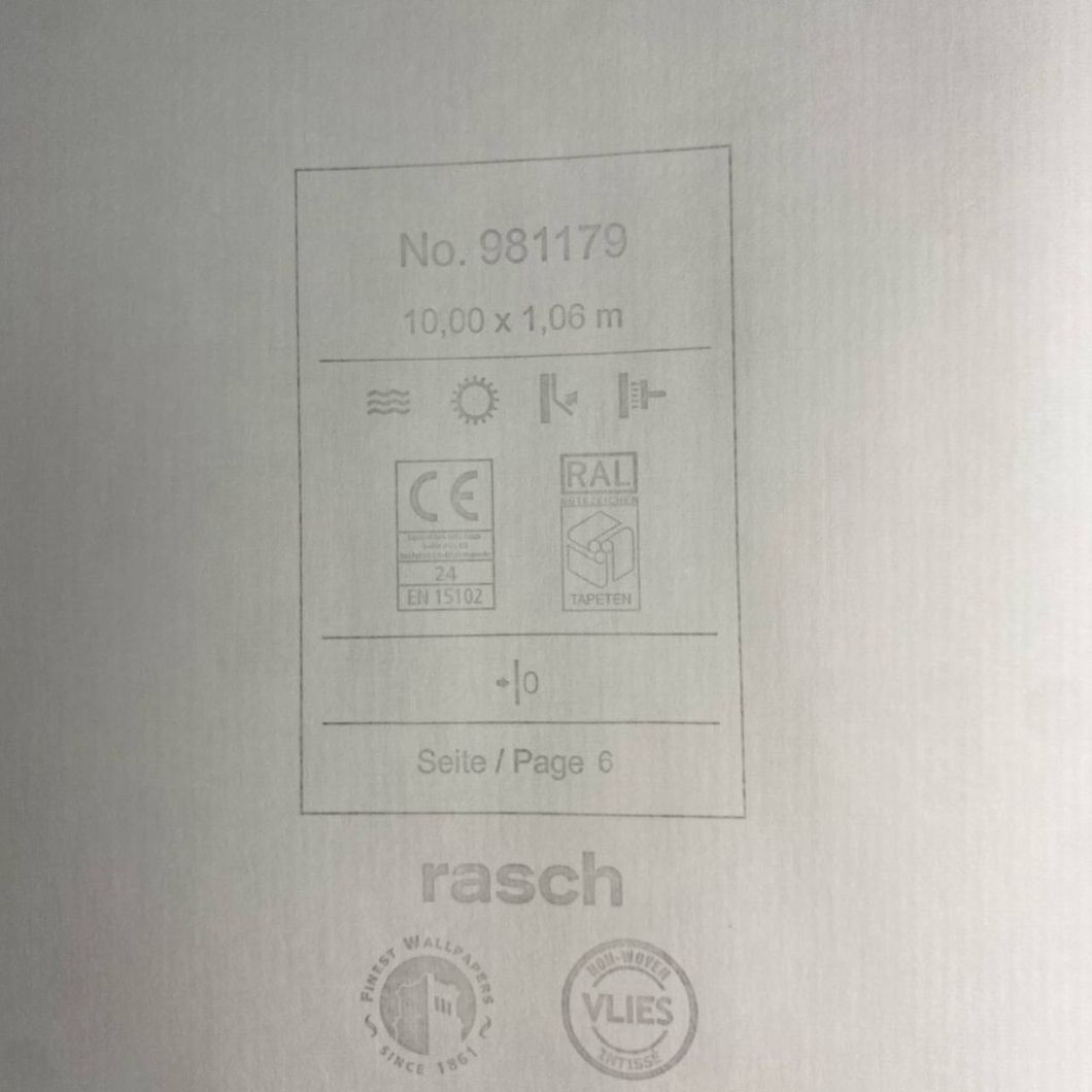 Обои виниловые на флизелиновой основе Rasch My Cottage темно бежевые 1,06 х 10,05м (981179)