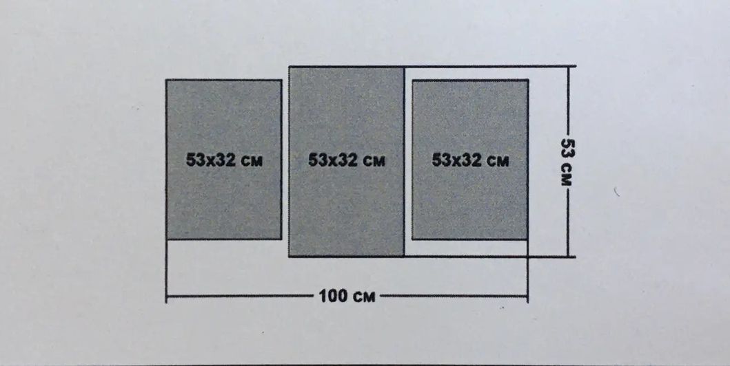 Картина модульна 3 частини Орхідеї 53 х 110 см (Е-151)