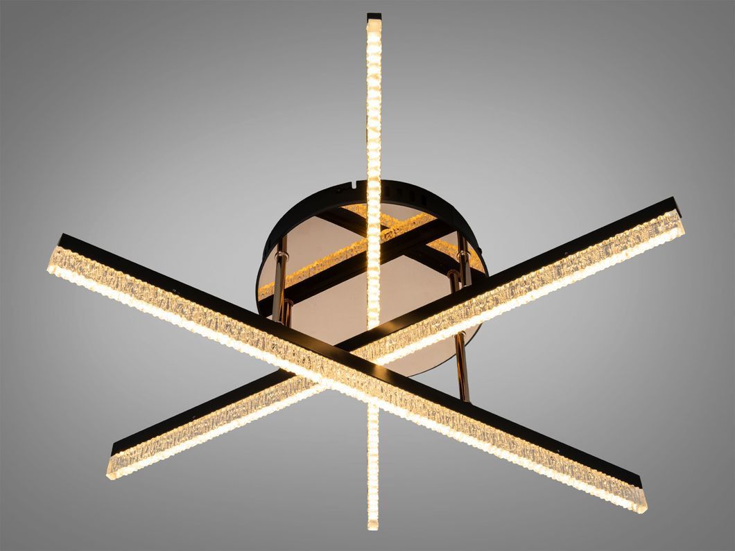Люстра стельова LED Diasha чорна 48Вт до 8м&sup2;