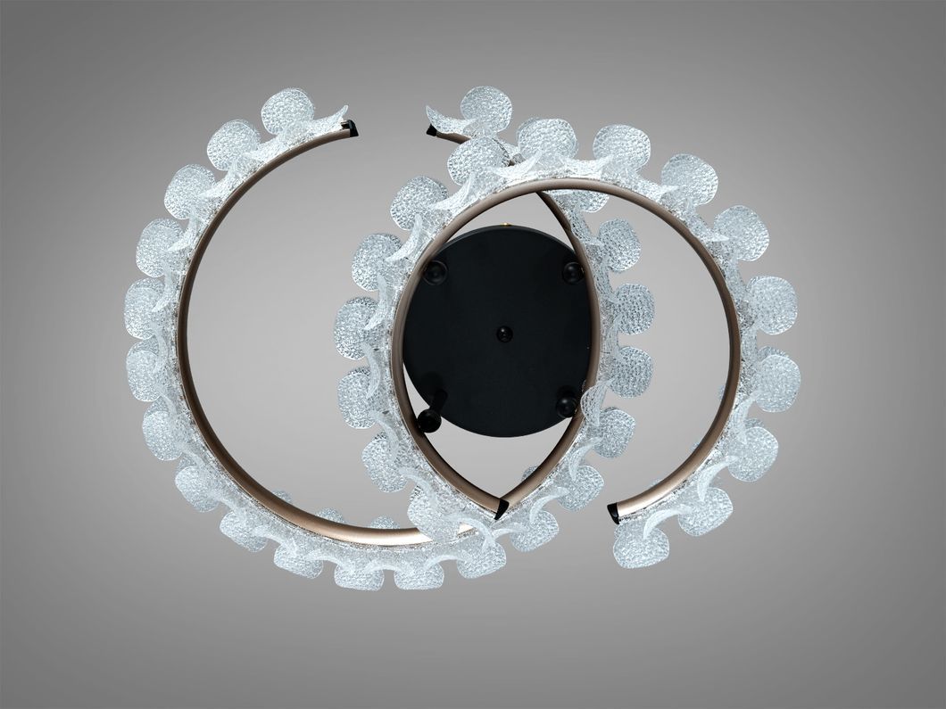 Потолочная LED люстра шампань 80W с пультом 14м&sup2;