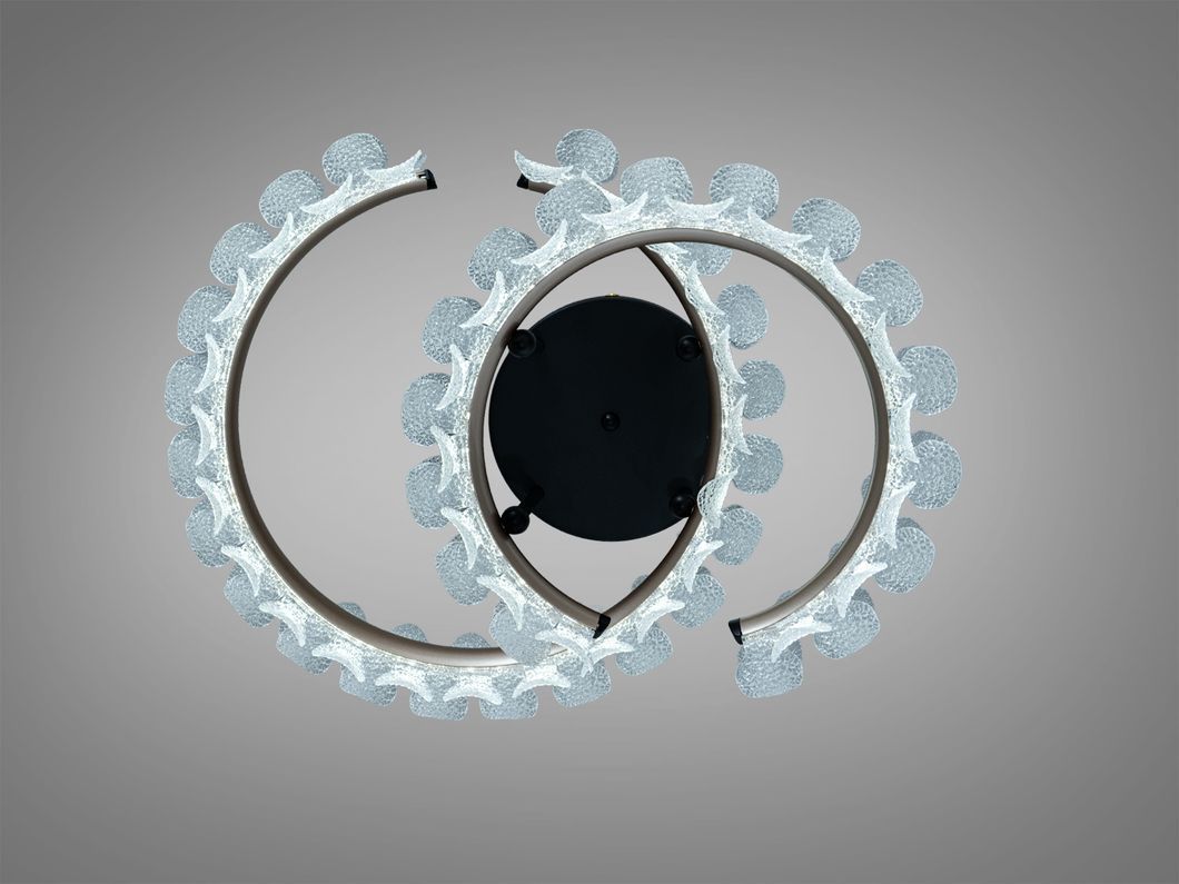 Потолочная LED люстра шампань 80W с пультом 14м&sup2;