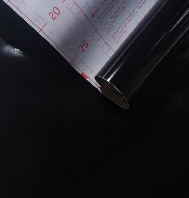 Самоклейка декоративна D-C-Fix чорна глянцева 0,9 х 15м (200-5259), Черный, Чорний