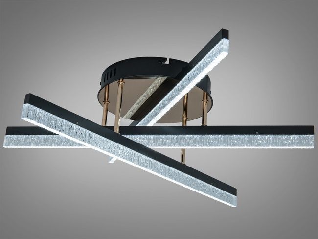 Люстра стельова LED Diasha чорна 48Вт до 8м&sup2;