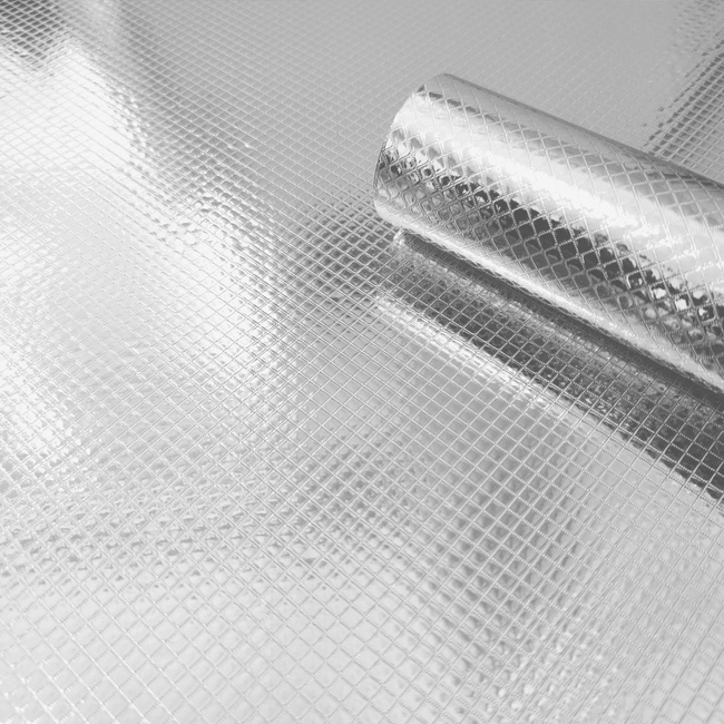 Самоклеюча декоративна плівка ромби срібло 0,40Х10М (MM-6001-2), Серебро, Срібло