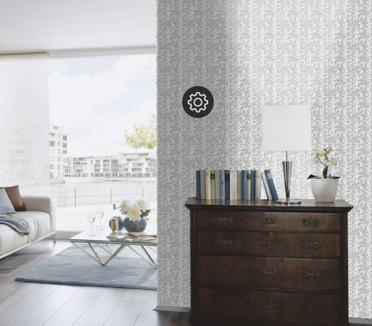 Шпалери вінілові на флізеліновій основі Сірі Fashion for Walls P+S International 1,06 х 10,05м (02475-32)