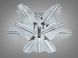 Стельова LED люстра шампань 65W з пультом