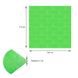 Панель стеновая самоклеющаяся декоративная 3D под кирпич Зеленый 700x770x3мм (013-3), Зелёный, Зелёный