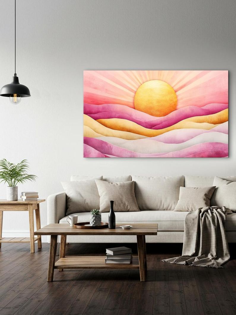 Картина на холсте МАKO " Цветной горизонт " 60x100 см MK10596