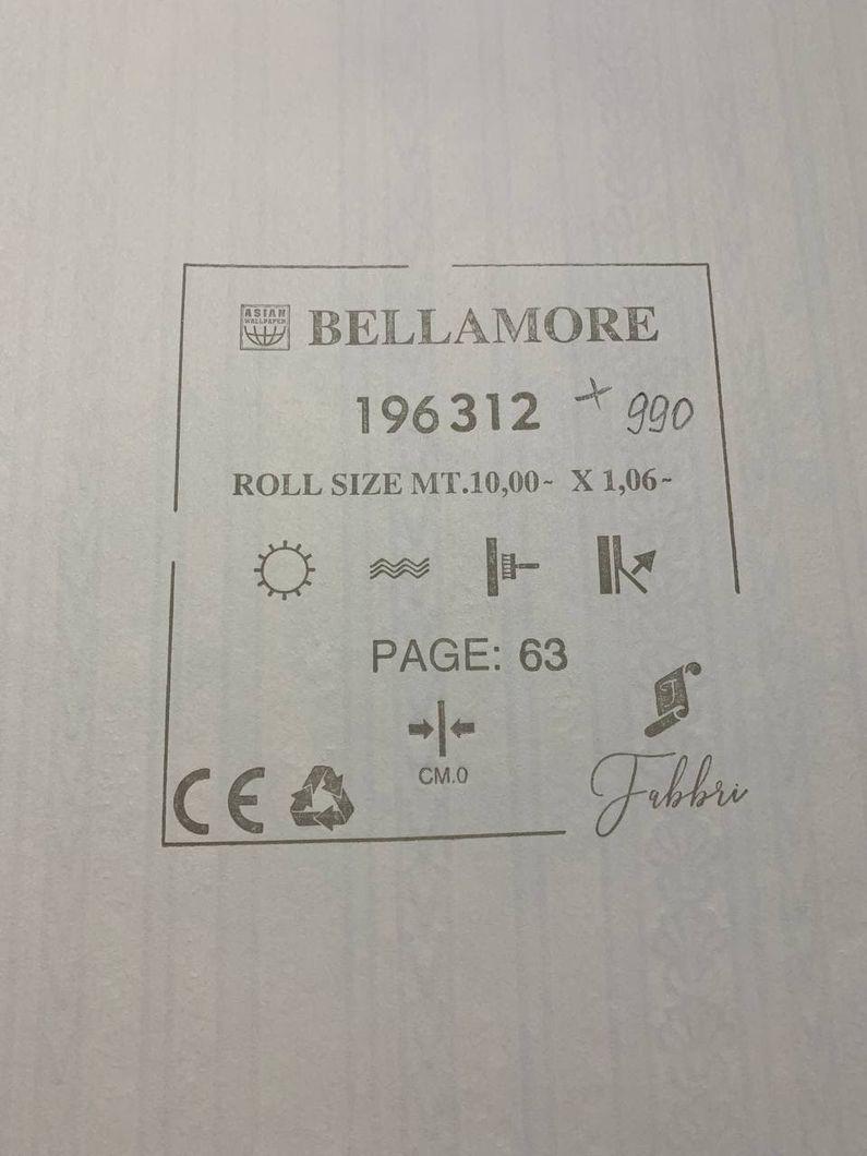 Шпалери вінілові на флізеліновій основі Wiganford Bellamore бежевий 1,06 х 10,05м (196312)