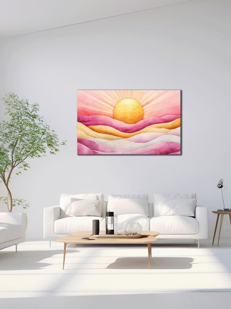 Картина на холсте МАKO " Цветной горизонт " 60x100 см MK10596