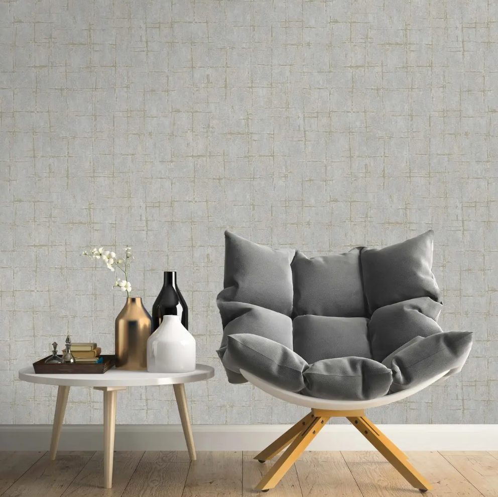Шпалери вінілові на флізеліновій основі сірий AdaWall Seven 1,06 х 10,05м (7813-4)
