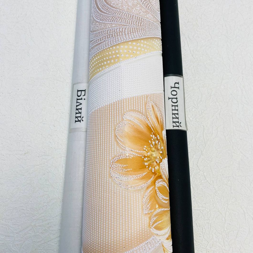 Шпалери акрилові на паперовій основі персиковий фон Слов'янські шпалери Garant В227 0.53м х 10,05м (7216-05)