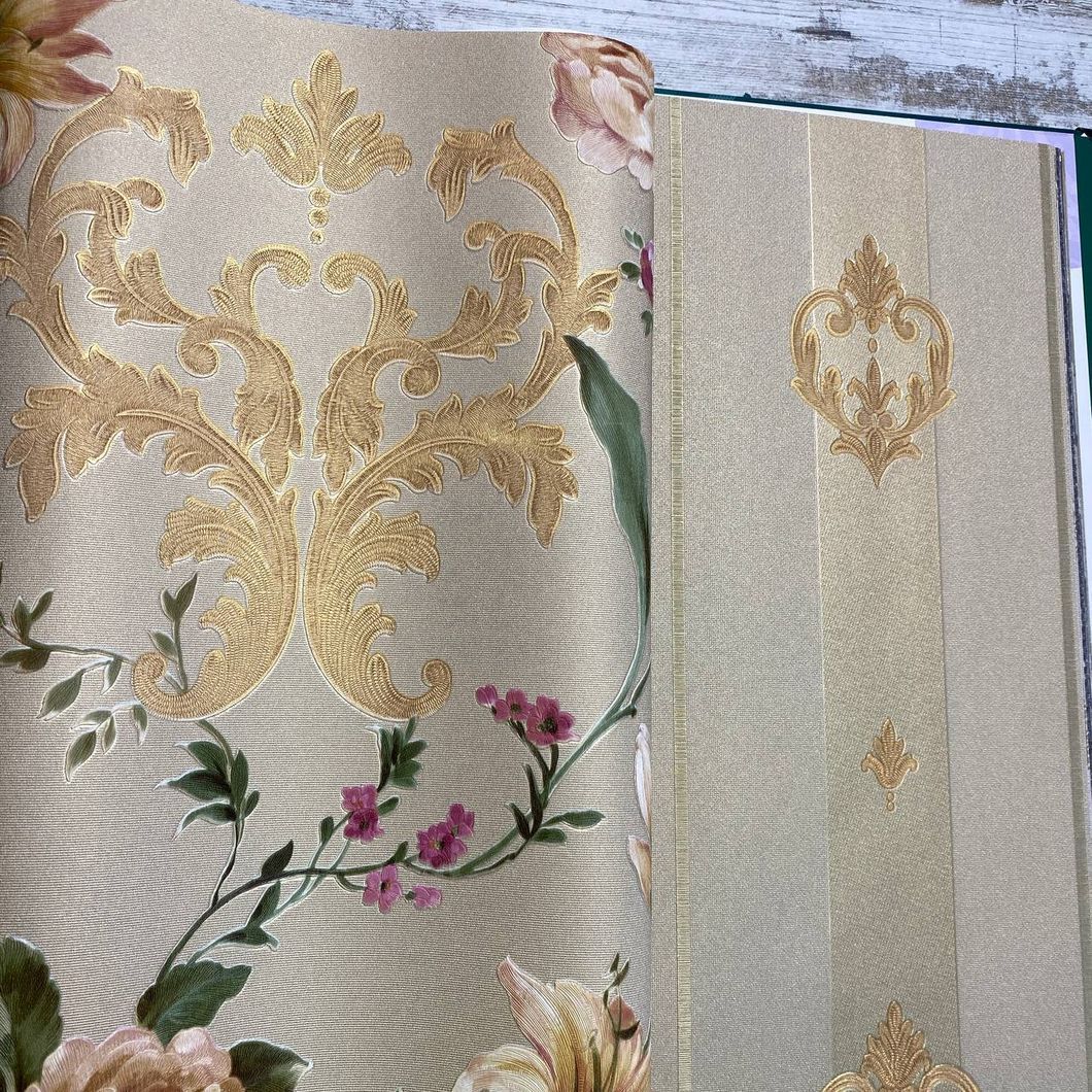 Обои виниловые на флизелиновой основе бежевый AdaWall Seven 1,06 х 10,05м (7803-4)