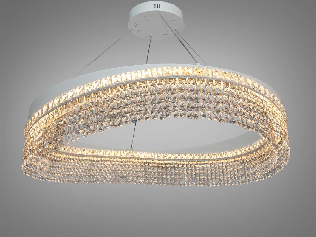 Підвісна люстра Diasha LED біла 100Вт 18м2