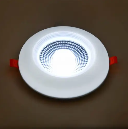 Світлодіодний світильник вбудований білий круг LED 12W 3000K -6500K 960lm 165-260v d-120 mm VALENTІNA -12, Білий, Білий