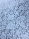 Клеенка на стол виниловая уплотненная без основы Цветы белый 1,35 х 1м (100-199), Белый, Белый