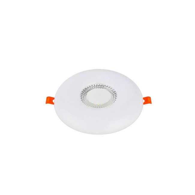 Светодиодный светильник встроенный белый круг LED 12W 3000K -6500K 960lm 165-260v d-120 mm, Белый, Белый