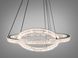 Подвесная люстра LED три кольца золото 125 Вт