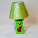 Лампа настільна дитяча, мишко, 1 лампа, висота лампи - 32 см, діаметр абажура - 20 див., Зелений, Зелений