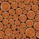 Самоклейка декоративная Patifix Деревянный сруб коричневый глянец 0,45 х 1м (15-6115), Коричневый, Коричневый