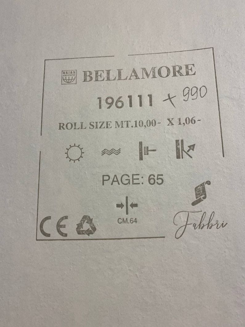 Обои виниловые на флизелиновой основе Wiganford Bellamore коричневый 1,06 х 10,05м (196111)