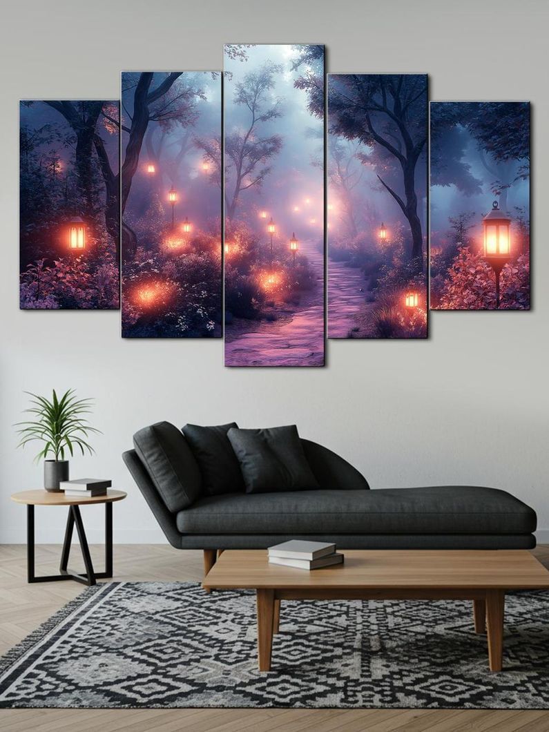 Модульная картина MAKO " Магия ночных фонарей " 80x125 см MK50574