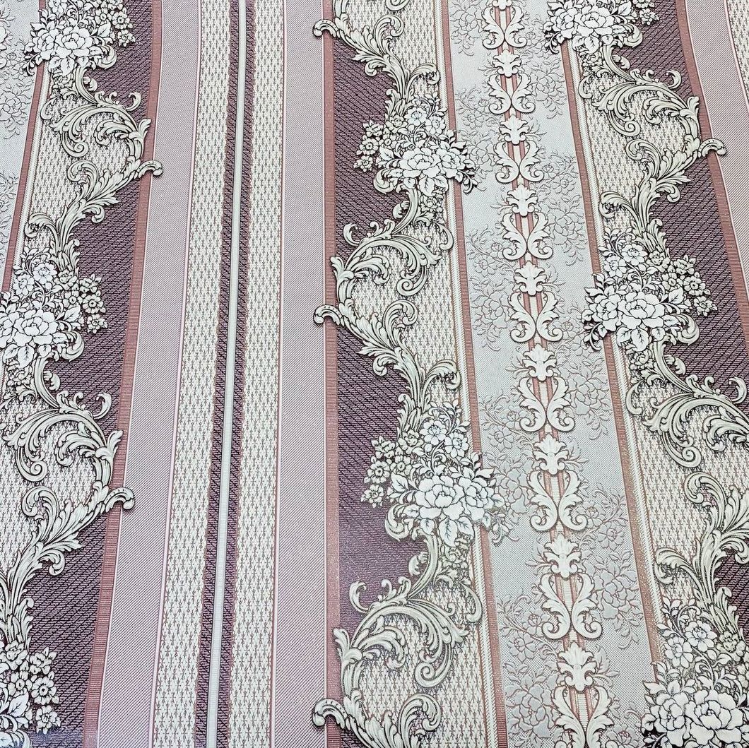 Шпалери вінілові на паперовій основі Слов'янські шпалери Comfort B39 Дейзі рожевий 1,06 х 10,05м (5613-06)