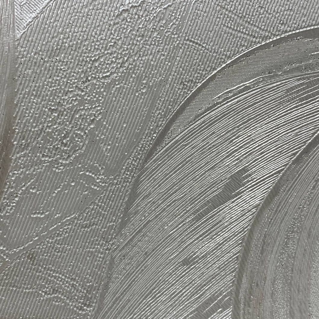 Шпалери вінілові на флізеліновій основі Білі Листя Слов'янські шпалери В118 LeGrand Platinum 1,06м х 10,05м (8761-04)