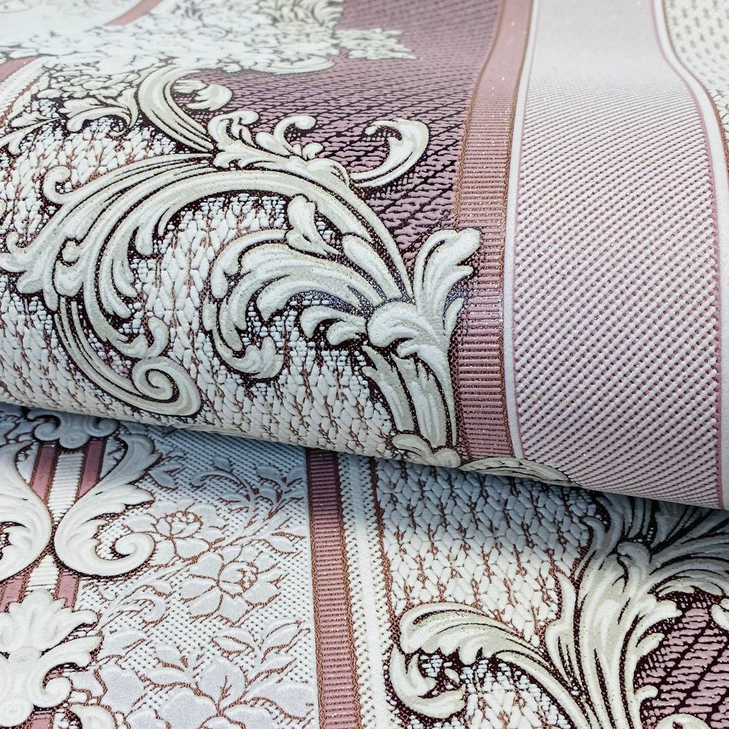 Шпалери вінілові на паперовій основі Слов'янські шпалери Comfort B39 Дейзі рожевий 1,06 х 10,05м (5613-06)