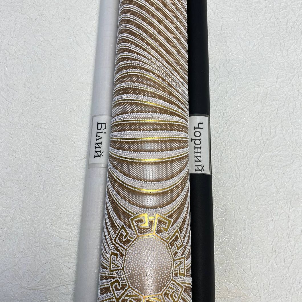 Шпалери акрилові на паперовій основі коричневі Слов'янські шпалери Garant В227 0.53м х 10,05м (7192-03)