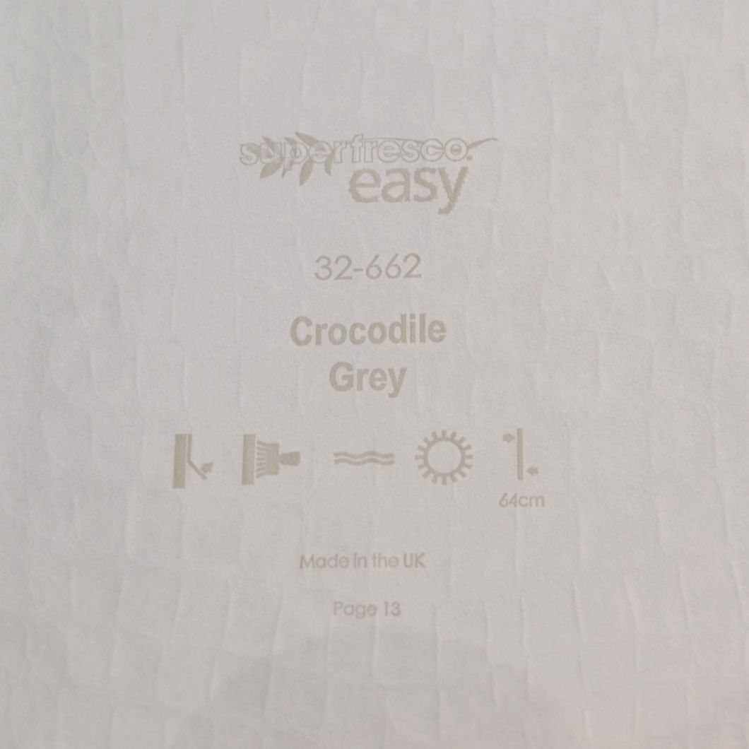 Обои виниловые на флизелиновой основе Superfresco Easy Crocodile Grey серый 0,53х10,05 (32-662)