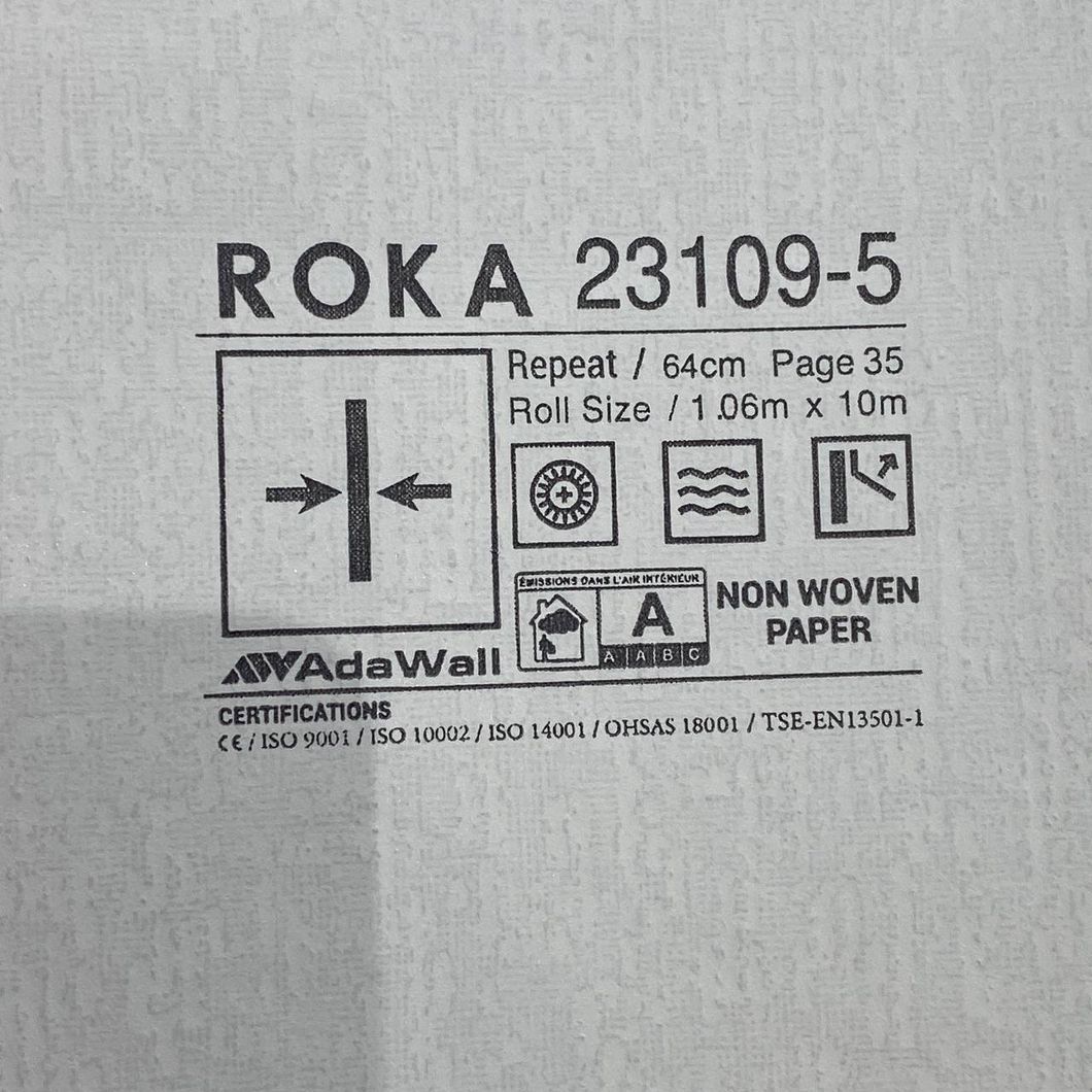 Обои виниловые на флизелиновой основе Roka AdaWall коричневый 1,06 х 10м (23109-5)
