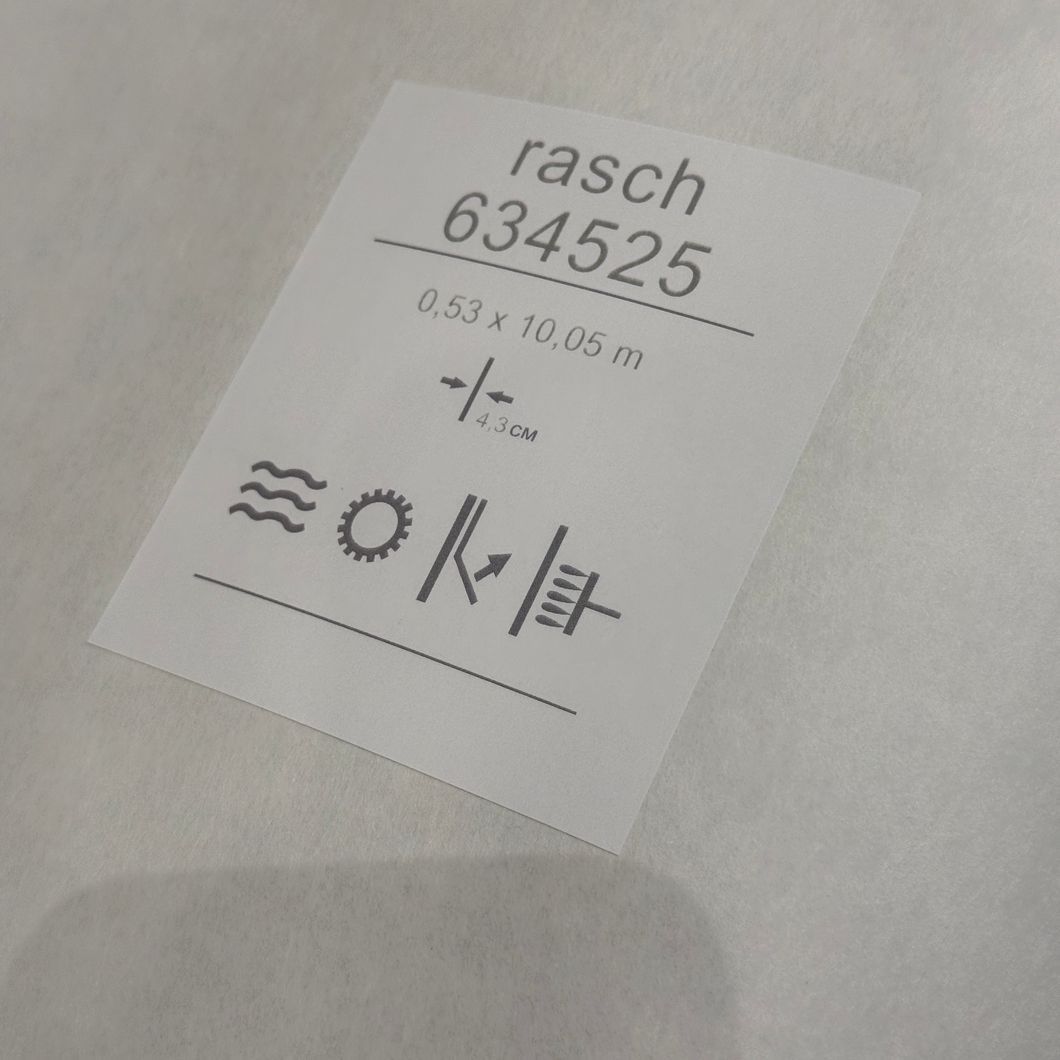 Обои виниловые на флизелиновой основе Rasch 634525 Selection (0,53х10,05м), Белый, Белый, 0,53х10,05