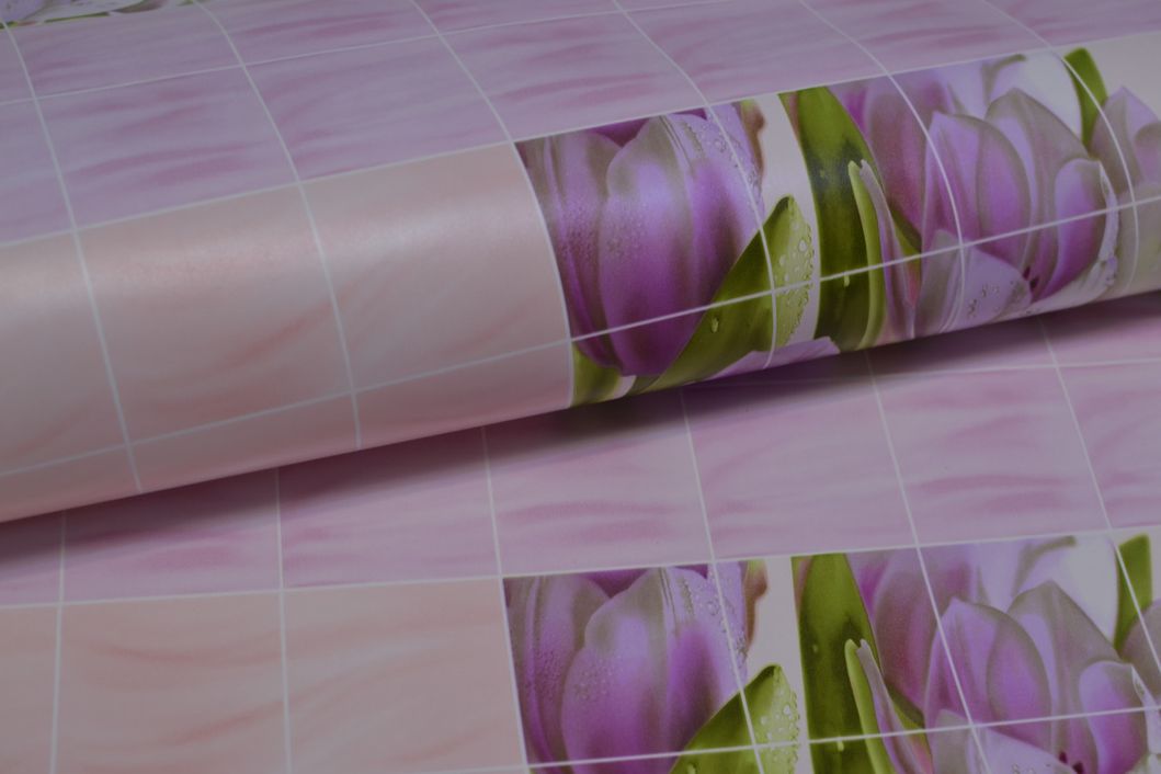 Шпалери вологостійкі на паперовій основі Слов'янські шпалери B56,4 Букет рожевий 0,53 х 10,05м (6531 - 06)