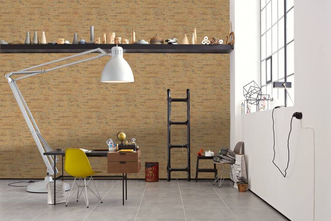 Обои виниловые на флизелиновой основе AS Creation New Studio 2.0 песочный 0,53 х 10,05м (37415-1)