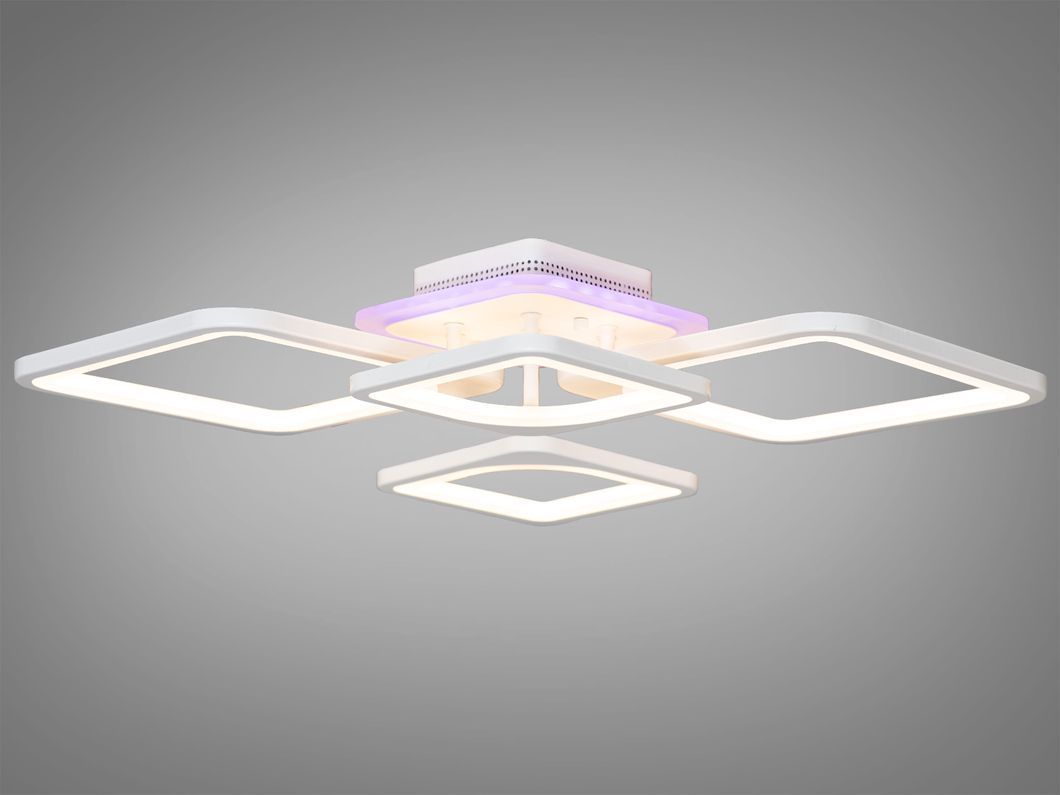 Потолочная LED люстра с димером и цветной подсветкой 100W